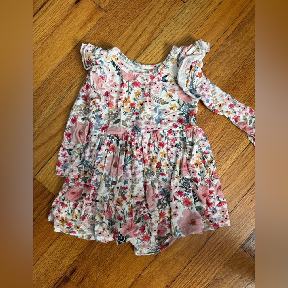 Little Sleepies Play Dress w/Bodysuit 12-18M